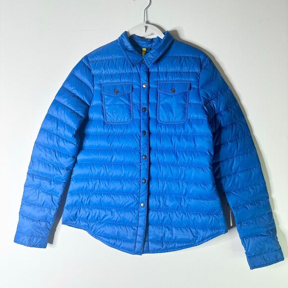 Cotes of London shirt puffer jacket Vibrant Blue Women's Puffer Jacket - Picture 14 of 15